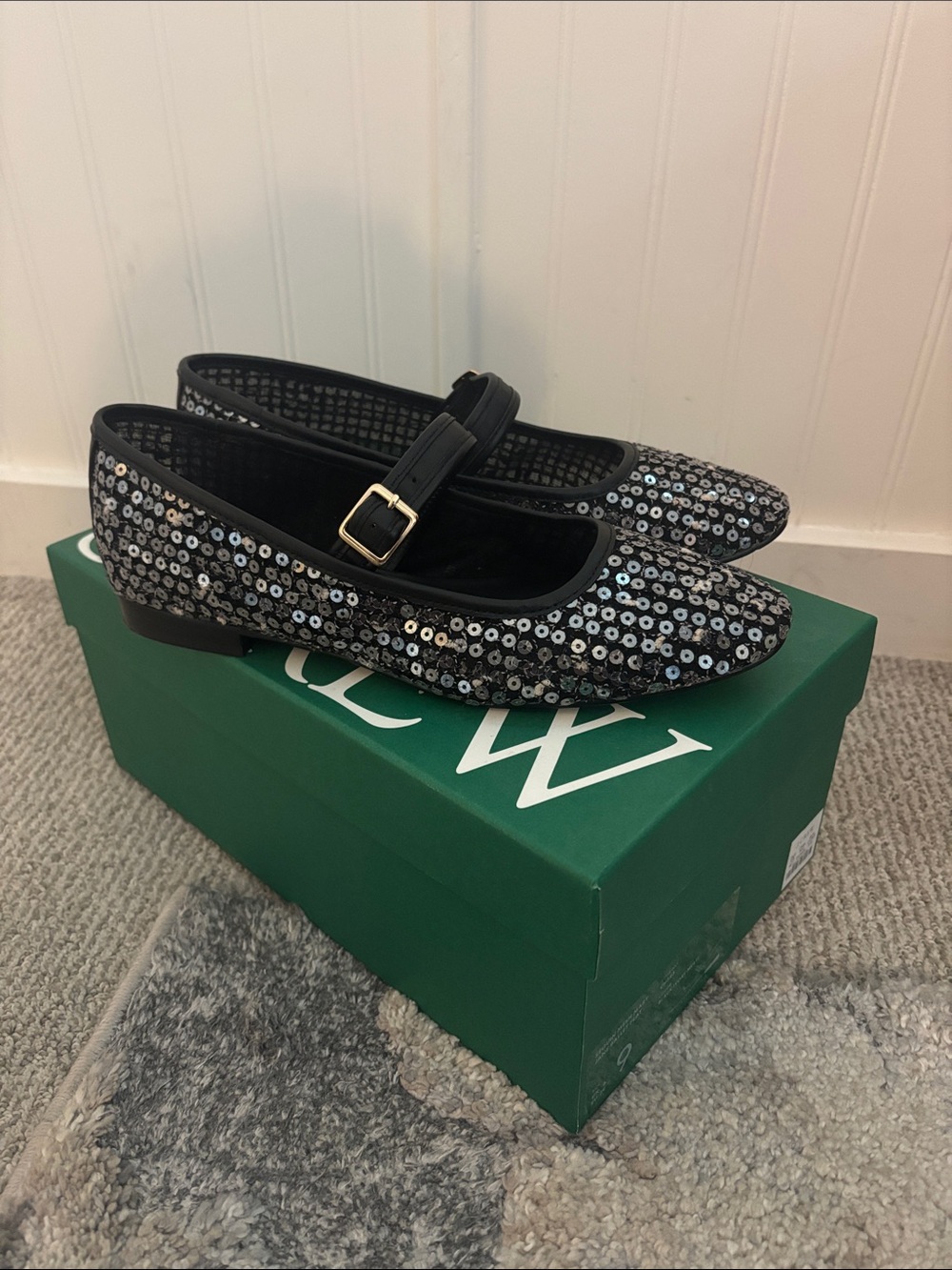 J Crew Sequin Mesh Mary Jane’s